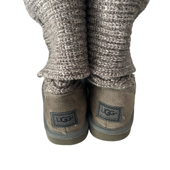 Ugg Australia Tall Classic Knit Sweater Boots Size 6 Gray - Picture 7 of 7